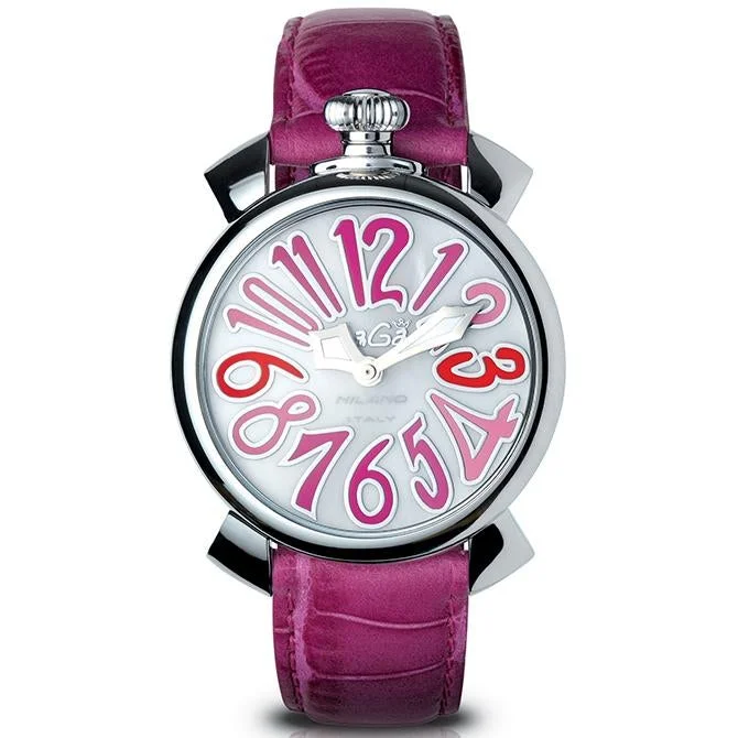 Men's Field Watches Dial-Gaga Milano Ladies Purple Manuale Watch 5020.06