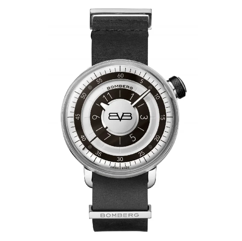 Men's Swiss Personalized Edition-Bomberg Men's Watch BB-01 Stainless Steel Black CT43H3SS.03-1.9
