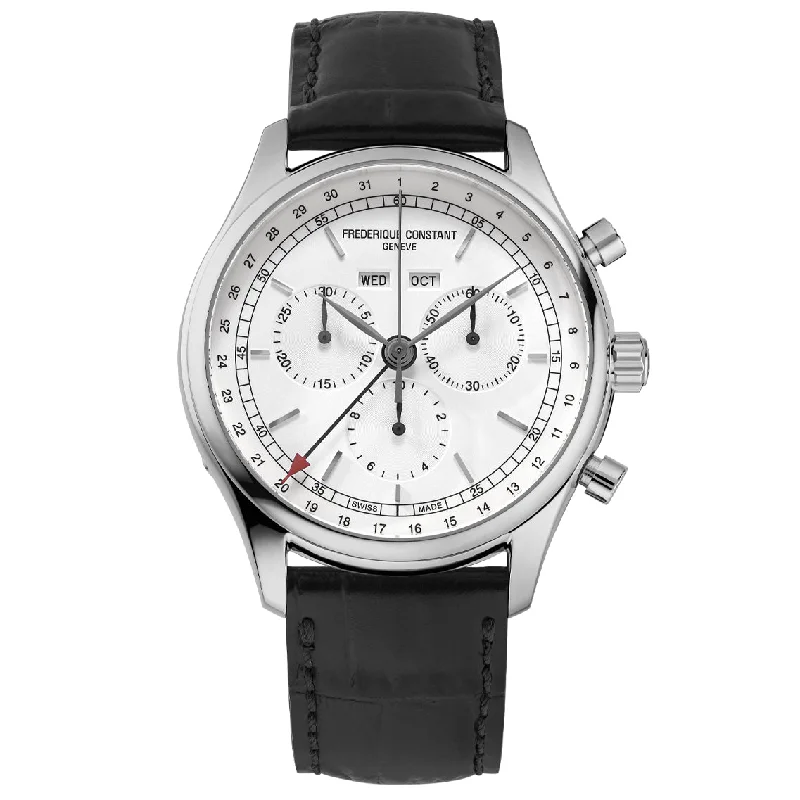 Men's Everyday Wear Style Men's Watches-Frederique Constant Men's Classic Chrono Black Watch FC-296SW5B6