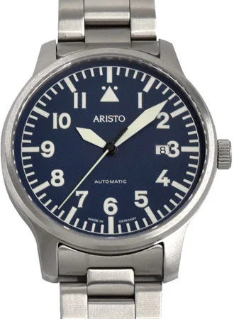 Men's Field Watches Manual-Flieger Blue 42 Bracelet 7H100 - Sapphire