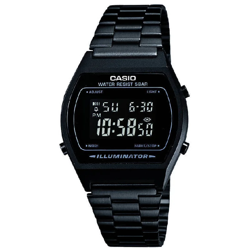 Unisex Handmade Style Watches-Casio Stylish Vintage Unisex Black Watch B640WB-1BEF