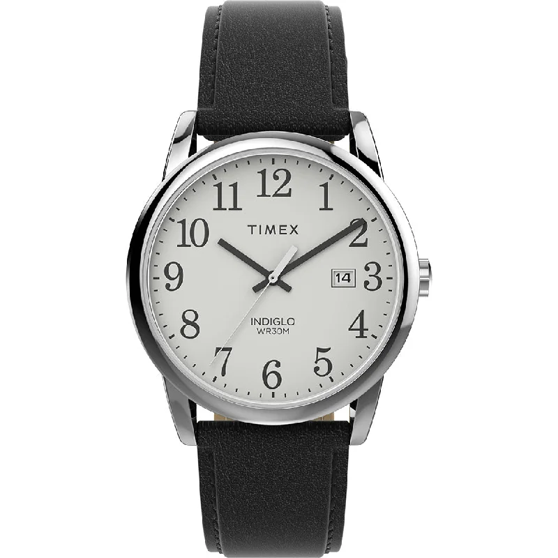 Men's Classic Watch Italian Made Edition-Timex Easy Reader Classic Men's White Watch TW2V68800