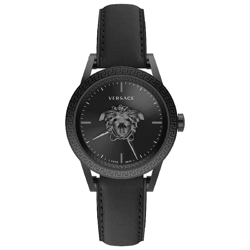 Men's Swiss Date Night Edition-Versace Men's Watch Palazzo Empire 43mm IP Black VERD01520