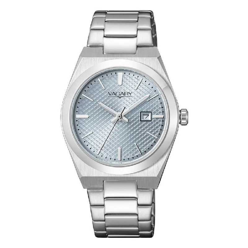 Women's Oval Case Design Mechanical Watches-Orologio Vagary da donna IU3-118-75 celeste pattern puntinato Women's Oval Case Design Mechanical Watches-Orologio Vagary da donna IU3-118-75 celeste pattern puntinato