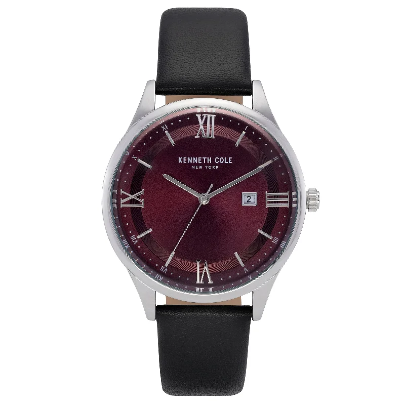 Men's Personalized Design Dress Watches-Kenneth Cole Men's Black Watch KC50881004
