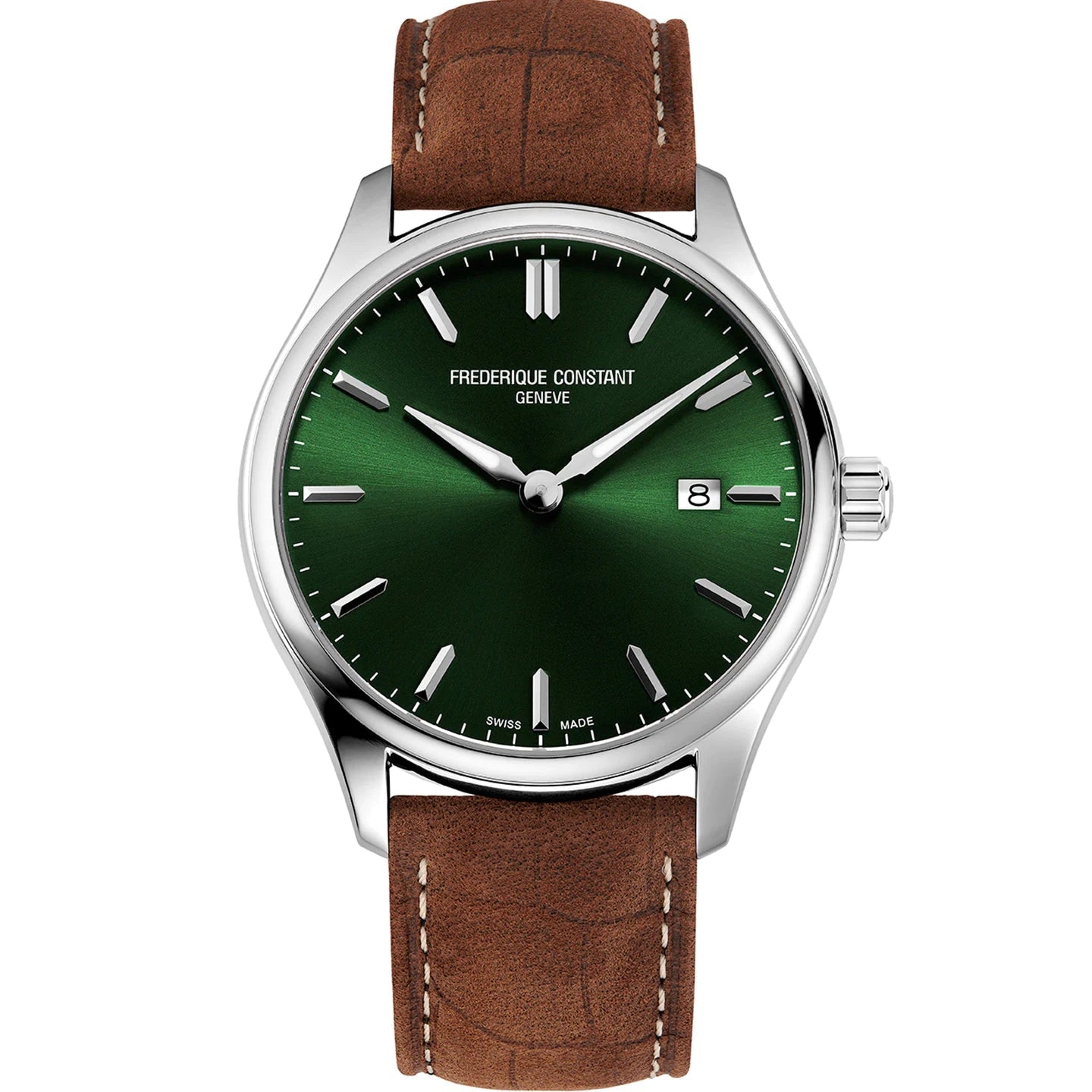 Men's American Made Style Men's Watches-Frederique Constant Men's Classic Green Watch FC-240GRS5B6