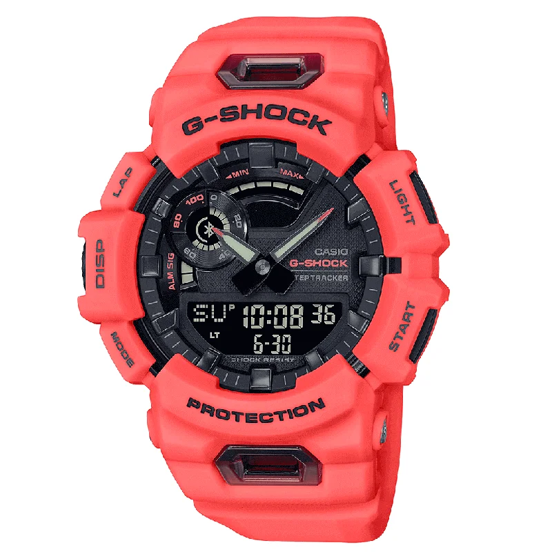 Unisex Durable Watches-Casio G-Shock Men's Pink Watch GBA-900-4AER