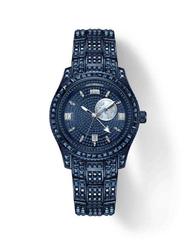 Women's Seasonal Design Mechanical Watches-RESERVE Jet Setter GMT Bleu | R6393A