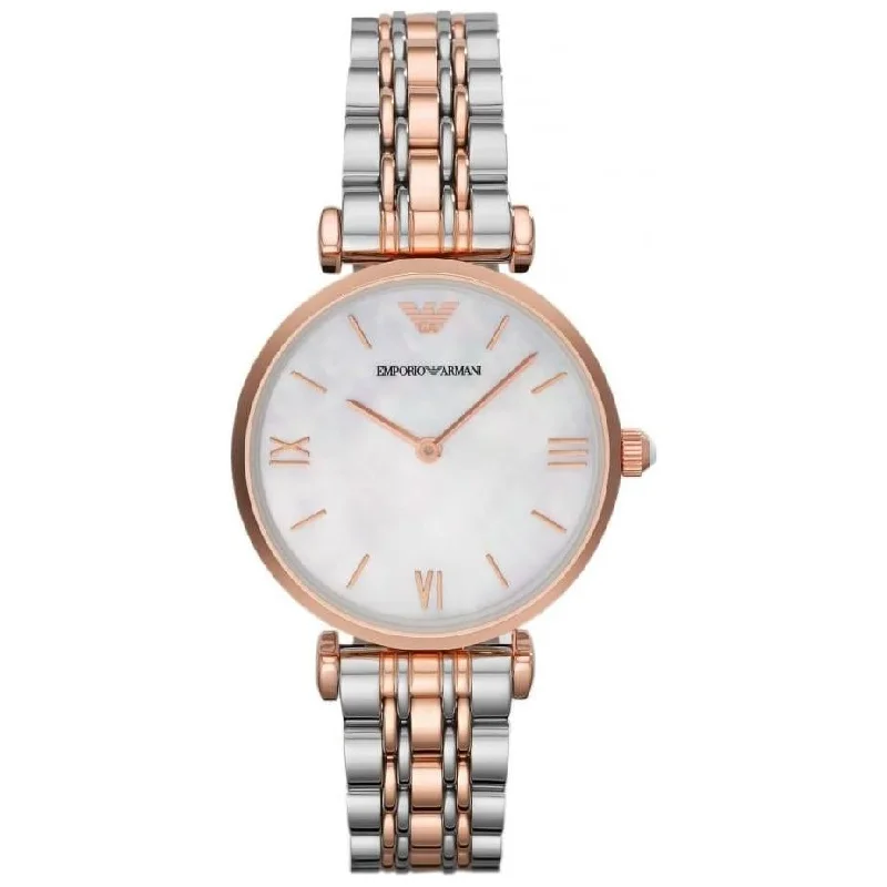 Men's New Year's Eve Design Dress Watches-Emporio Armani AR1683 Ladies Rose Gold Watch