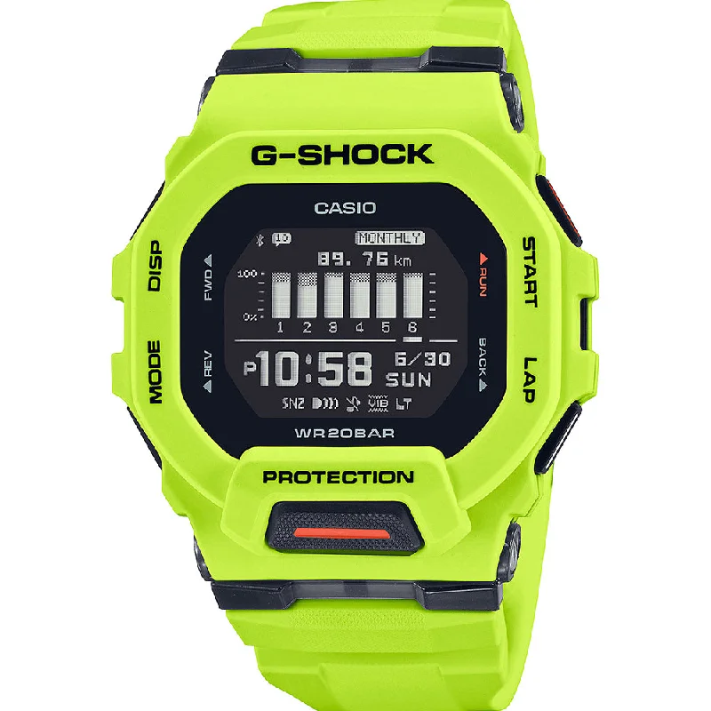 Men's Dive Watches with Extra-Large Dial -G-Shock GBD200-9D G-Squad Digital