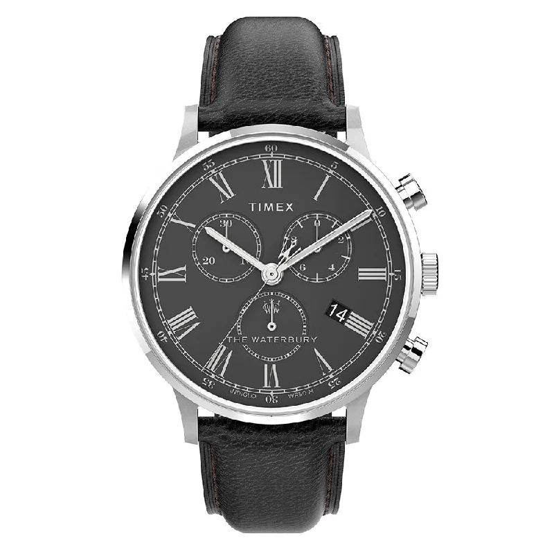 Men's Classic Watch Thick Case Edition-Timex Waterbury Classic Men's White Watch TW2U88300