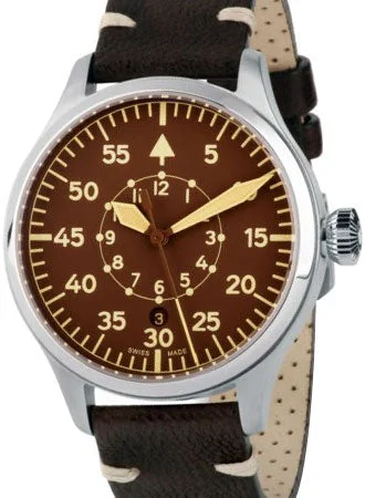 Men's Field Watches Customizable-Nav B-Uhr 42 B-Muster Vintage Brown