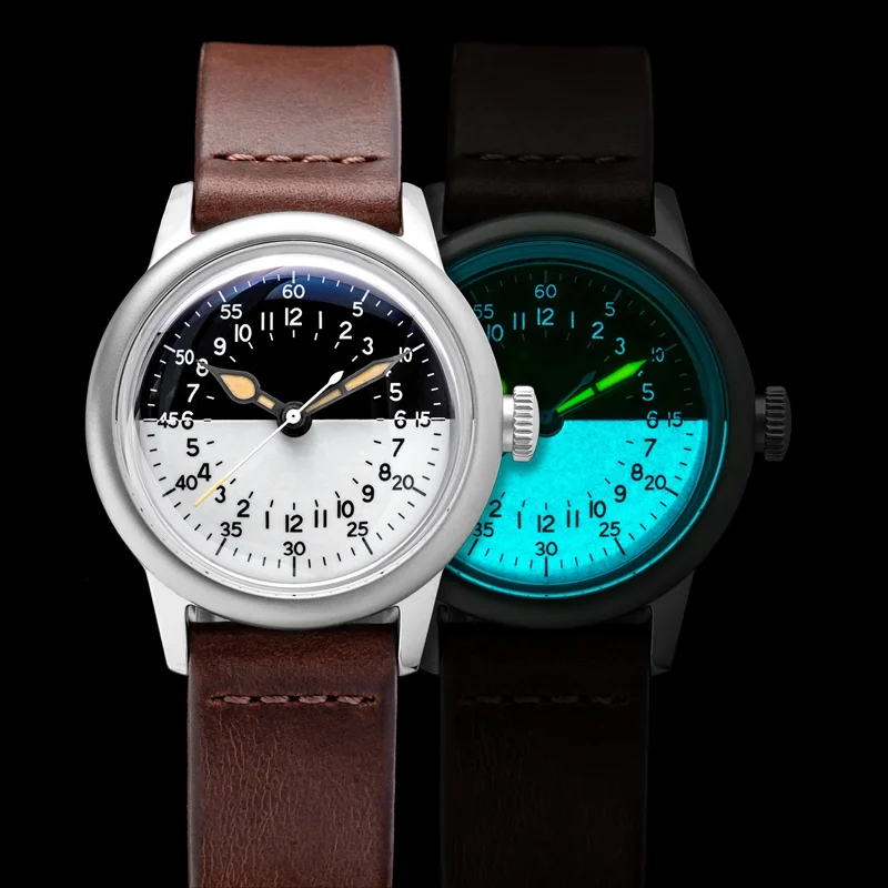 Men's Military Watches with Calendar -Thorn 36mm NH34 A11 Military Field Watch