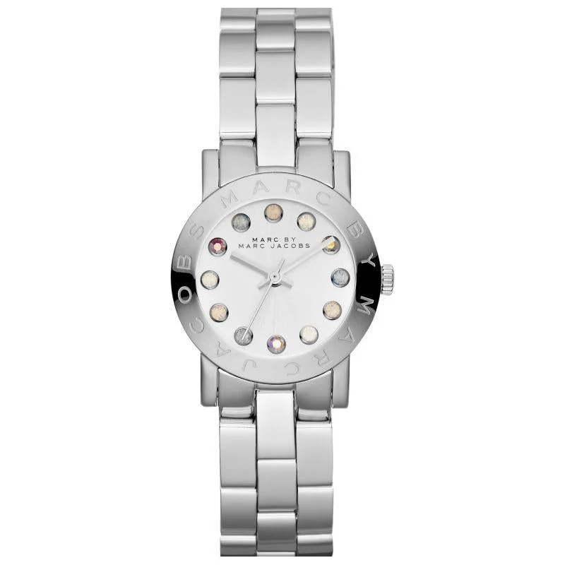 Men's Summer Dress Watches-Marc Jacobs MBM3217 Ladies AMY Dexter Silver Watch