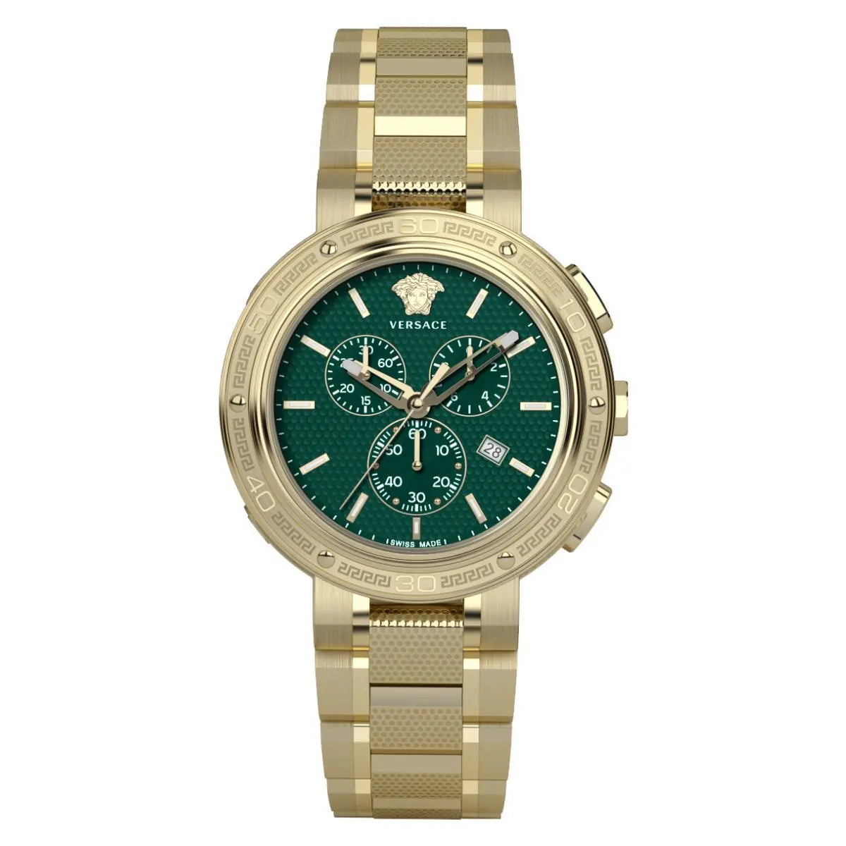 Men's Swiss Birthday Edition-Versace Men's Watch V-Extreme Pro 46mm Green Bracelet VE2H00521