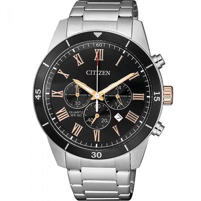 Men's Quartz Watch Cushion Case Edition-Citizen Quartz AN8168-51H Chronograph