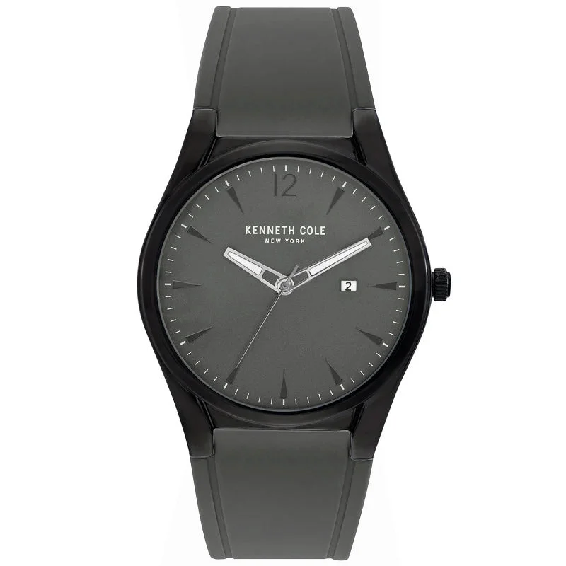 Men's Swiss Made Dress Watches-Kenneth Cole Men's Grey Watch KC51086003