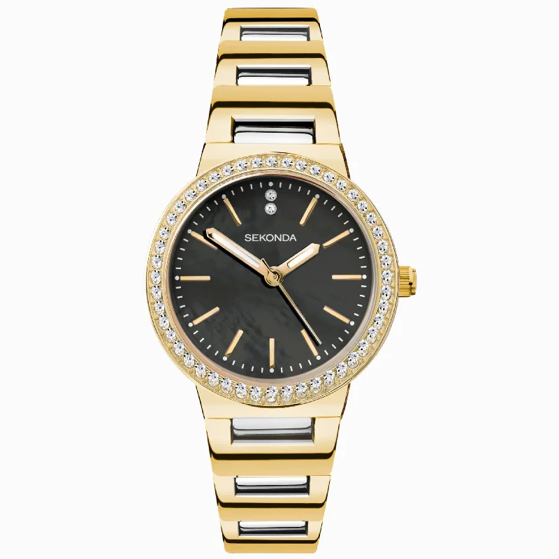 Men's Tonneau Case Dress Watches-Sekonda 40494 Ladies Amelia Gold Watch