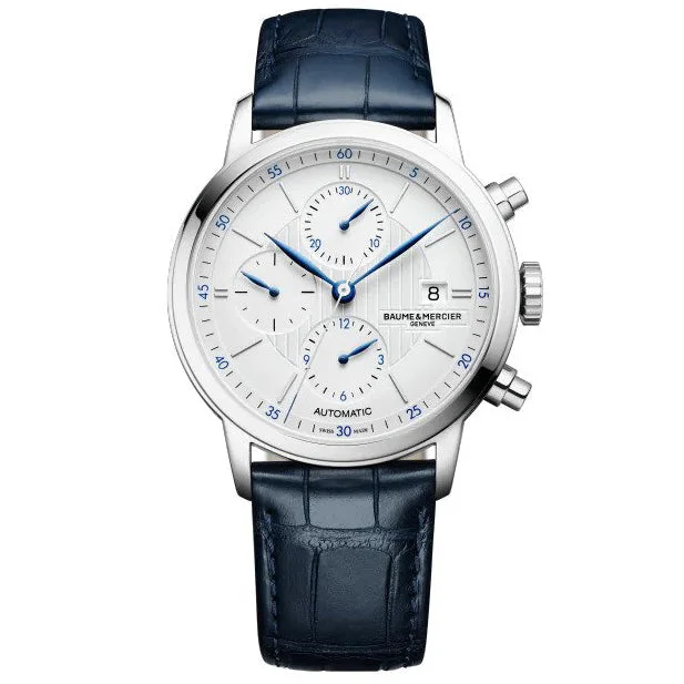 Men's Swiss Watch Reviews-Baume & Mercier Men's Blue Classima Watch 10330