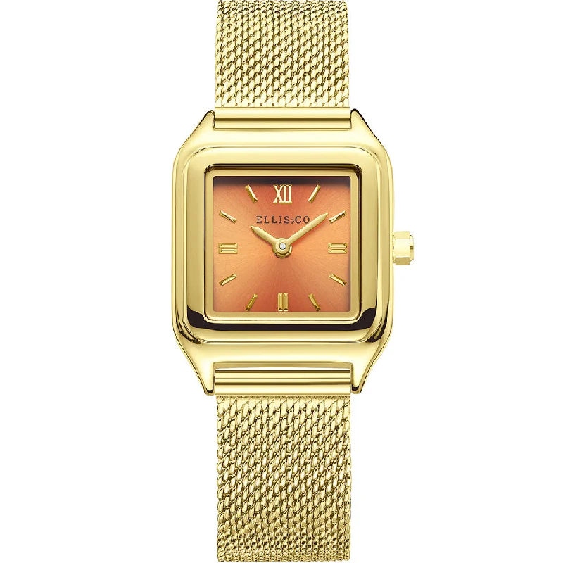 Women's Monogrammed Design Dress Watches-Ellis & Co Camille