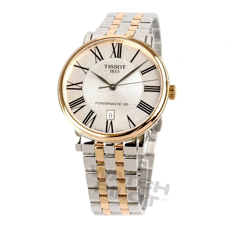Men's Swiss Romantic Dinner Edition-Tissot Men's Watch Carson Auto Powermatic 80 Premium 40mm Steel Rose T1224072203300 Men's Swiss Romantic Dinner Edition-Tissot Men's Watch Carson Auto Powermatic 80 Premium 40mm Steel Rose T1224072203300