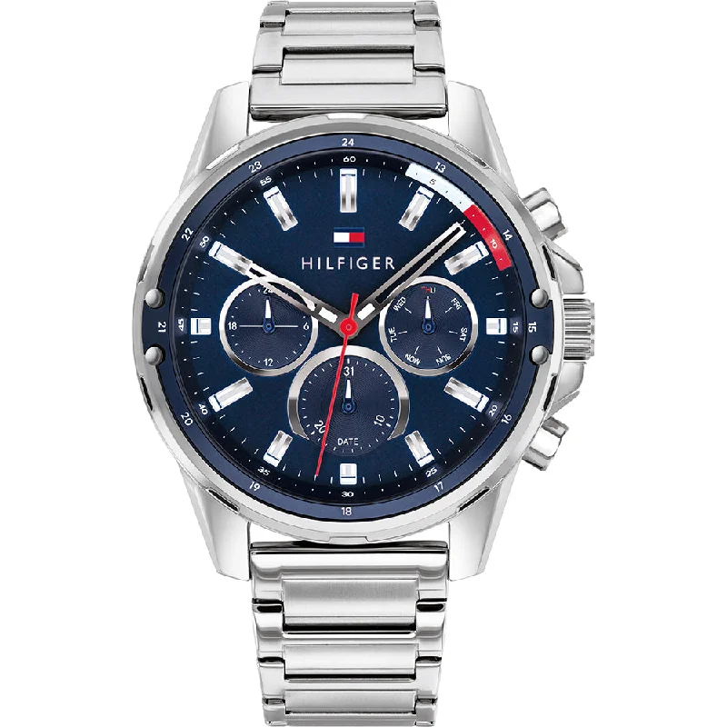 Men's Oval Case Digital Watches-Tommy Hilfiger Mason 1791788 Multi-Function