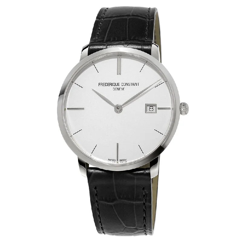 Men's Swiss Watch Personalized-Frederique Constant Slimline Watch Steel FC-220S5S6