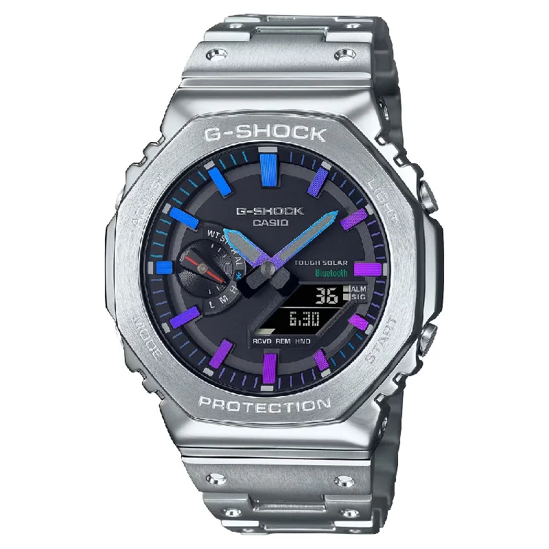 Men's Summer Design Sports Watches-Orologio G-Shock GM-B2100PC-1AER Rainbow solare e bluetooth