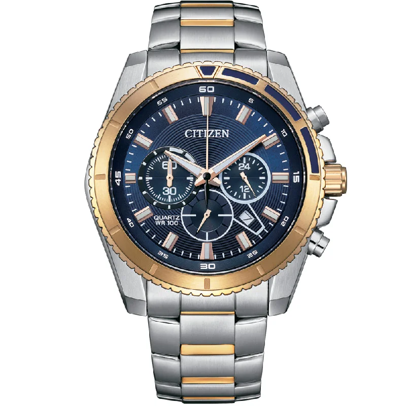 Men's British Made Design Digital Watches-Citizen AN8206-53L Chronograph