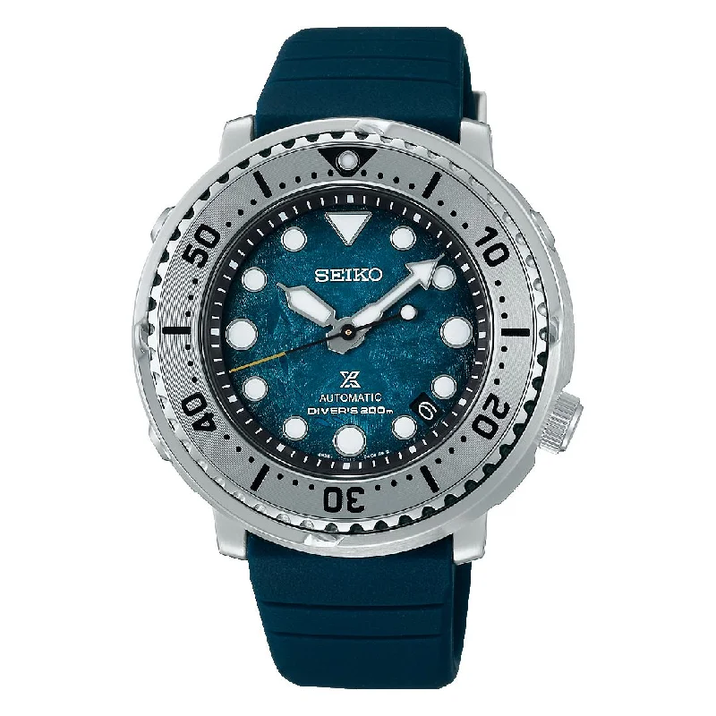 Men's Extra Large Sports Watches-Seiko Prospex SRPH77K1 pinguini Save the Ocean 2022
