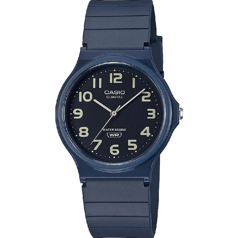 Men's Engagement Design Digital Watches-Casio MQ24UC-2B Earth Colour Blue Watch