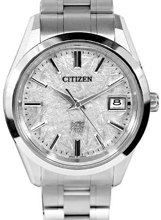 Men's American Made Style Dress Watches-The Citizen Eco-Drive Super Titanium Soaring Eagle Silver Ref. AQ4100-57B Men's American Made Style Dress Watches-The Citizen Eco-Drive Super Titanium Soaring Eagle Silver Ref. AQ4100-57B