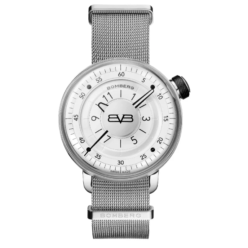Men's Swiss Engraved Edition-Bomberg Men's Watch BB-01 Stainless Steel CT43H3SS.02-2.9