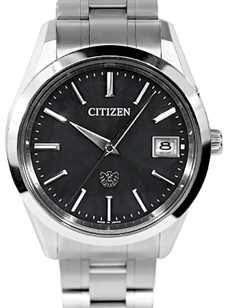 Men's British Made Style Dress Watches-The Citizen Eco-Drive Super Titanium Soaring Eagle Black Ref. AQ4100-57E Men's British Made Style Dress Watches-The Citizen Eco-Drive Super Titanium Soaring Eagle Black Ref. AQ4100-57E