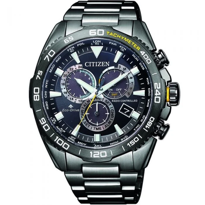Men's Dive Watches with Adjustable Wrist Fit -Citizen Eco-Drive CB5037-84E Promaster Land