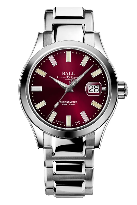 Men's Round Case Dress Watches-Ball Engineer III Marvelight Chronometer 40mm NM9026C-S27C-RDR