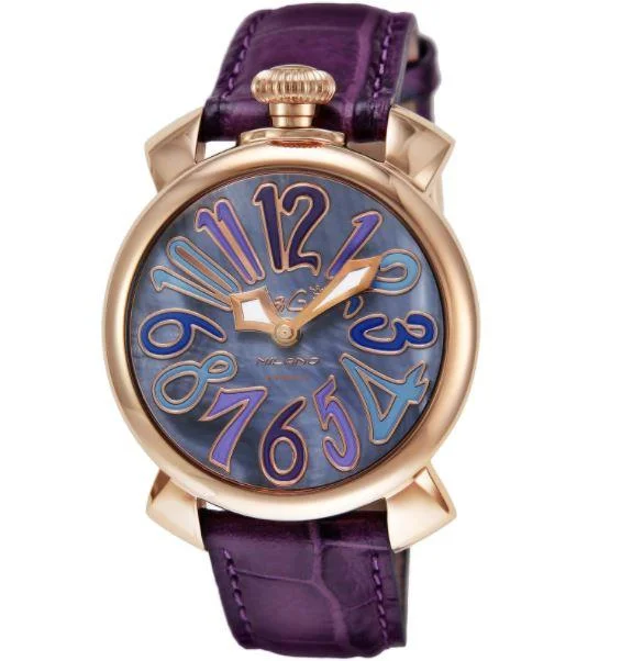 Men's Field Watches Crystal-Gaga Milano Ladies Violet Manuale Watch 5021.9