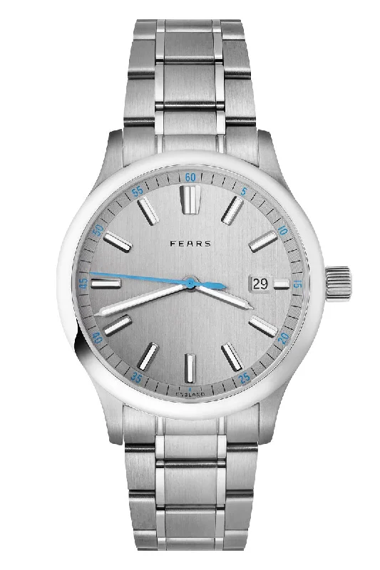 Men's Formal Event Design Dress Watches-Fears Redcliff Date Pewter Grey