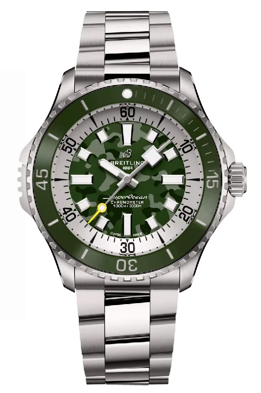 Men's Office Wear Style Dress Watches-Breitling Superocean Automatic Titanium 46 Super Diver E10379D31L1E1