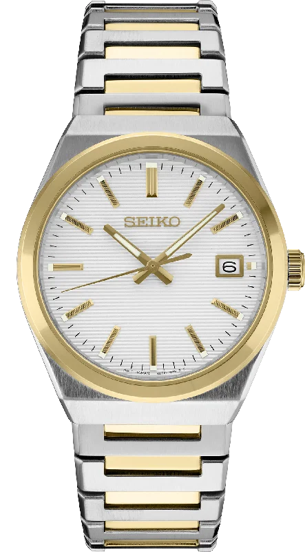 Men's Seiko Monogrammed Design Watches-SUR558