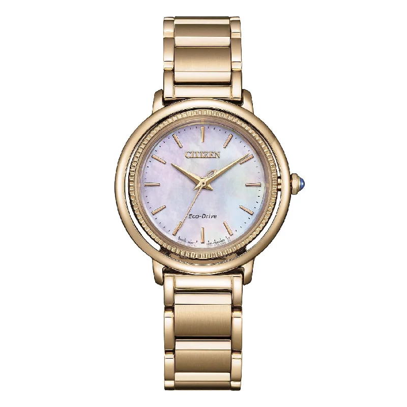 Women's Minimalist Style Mechanical Watches-Orologio da donna Citizen Arcly EM1103-86Y dorato e madreperla Women's Minimalist Style Mechanical Watches-Orologio da donna Citizen Arcly EM1103-86Y dorato e madreperla