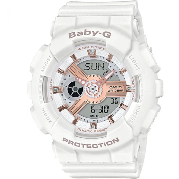 Mens Mechanical Movement Style Smart Watches-Baby-G  BA11OXRG-7A