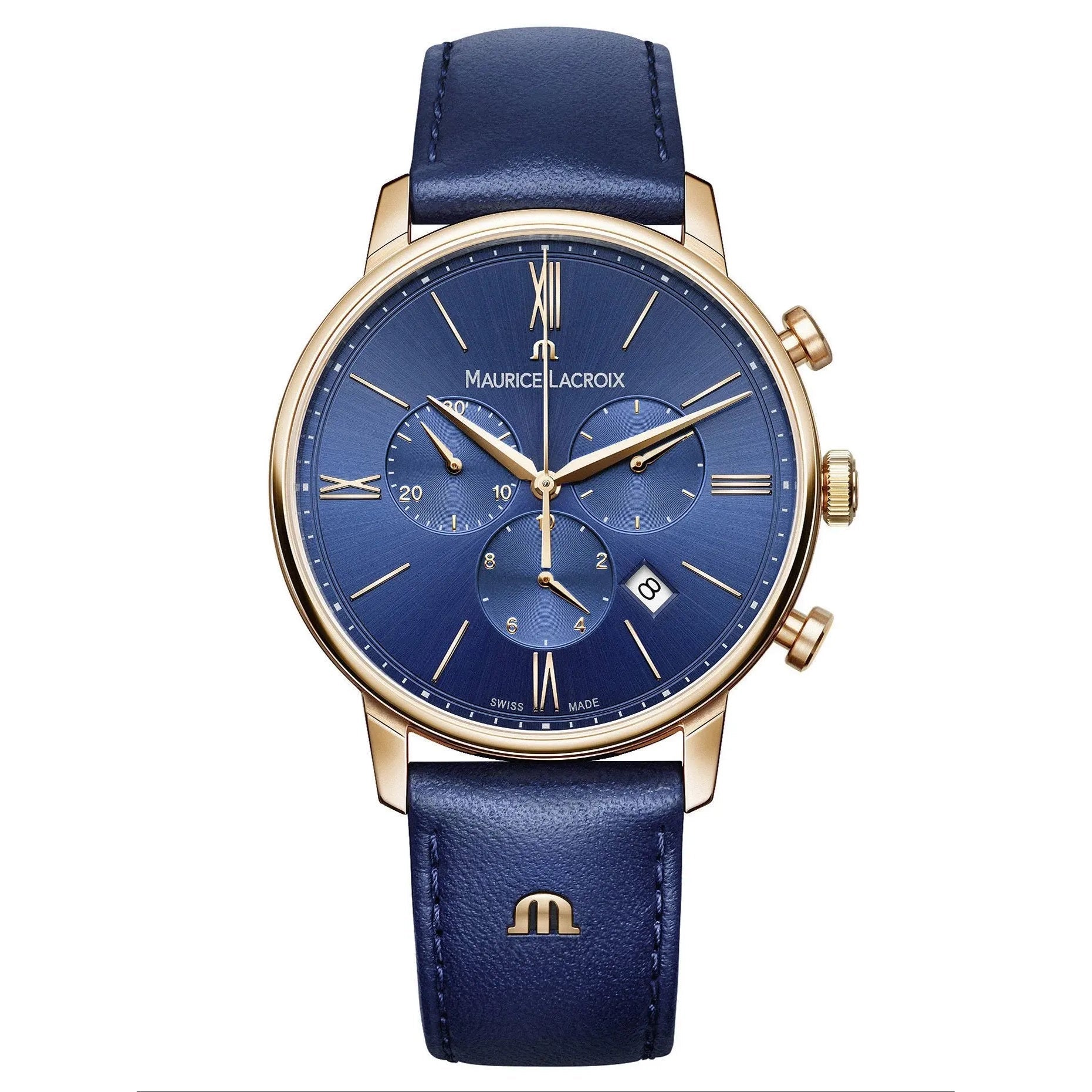 Men's Swiss Limited Edition-Maurice Lacroix Men's Blue Eliros Watch EL1098-PVP01-411-1 Men's Swiss Limited Edition-Maurice Lacroix Men's Blue Eliros Watch EL1098-PVP01-411-1