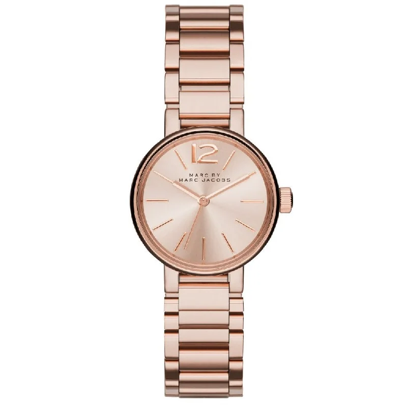 Men's Holiday Season Slim Watches-Marc Jacobs MBM3406 Ladies Peggy Rose Gold Watch