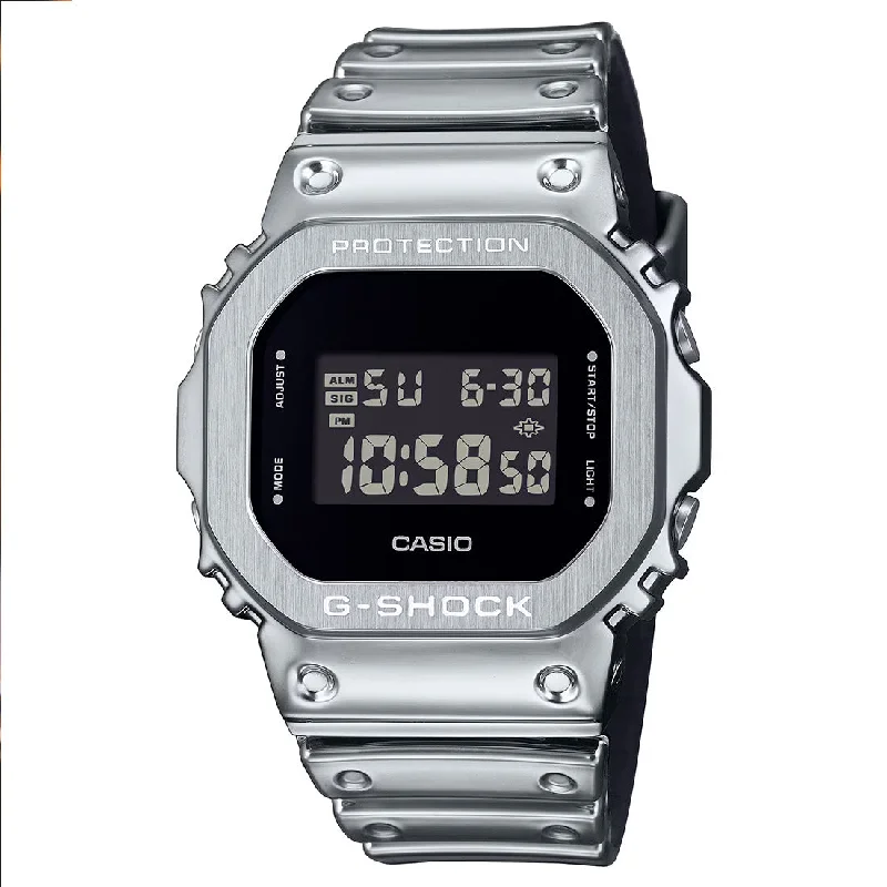 Men's Vintage Style Men's Sports Watches-Orologio G-Shock digitale in resina e acciaio GM-5600YM-8ER