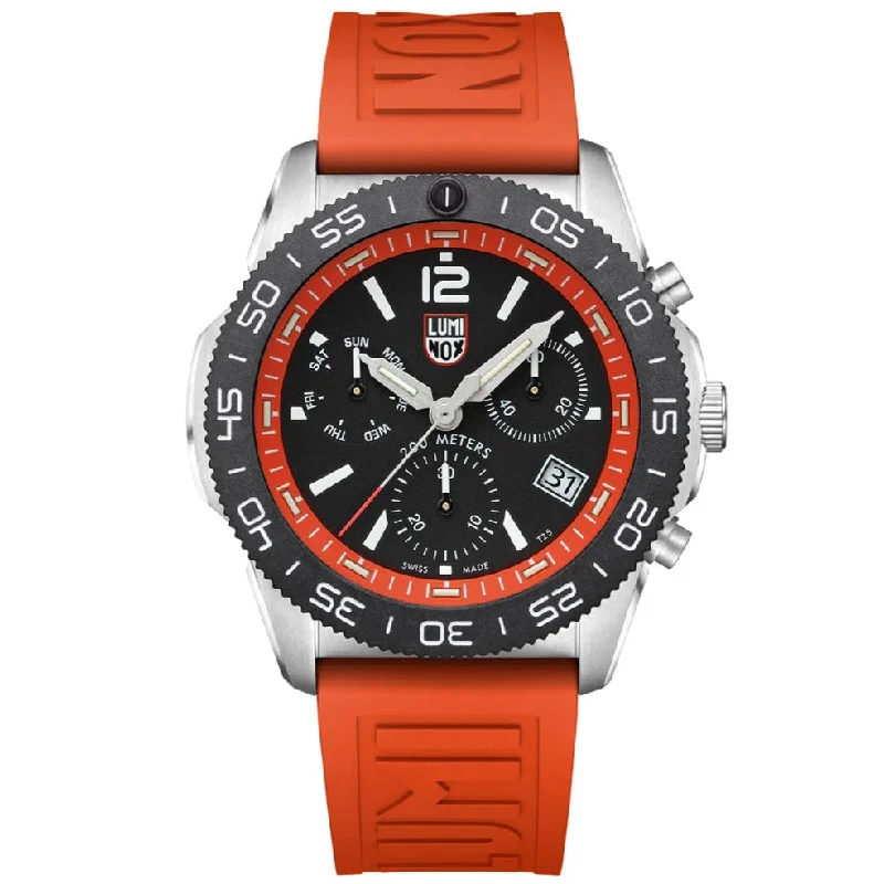 Men's Dive Watches with Advanced Water Resistance Technology -Luminox Pacific Diver Chrono Men's Orange Watch XS.3149