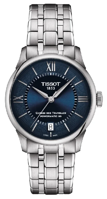 women's Tissot with NATO straps -Tissot Chemin des Tourelles Powermatic 80