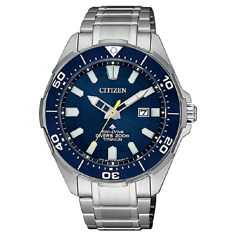 Men's Digital Design Sports Watches-Orologio Citizen BN0201-88L Promaster Super Titanium blu