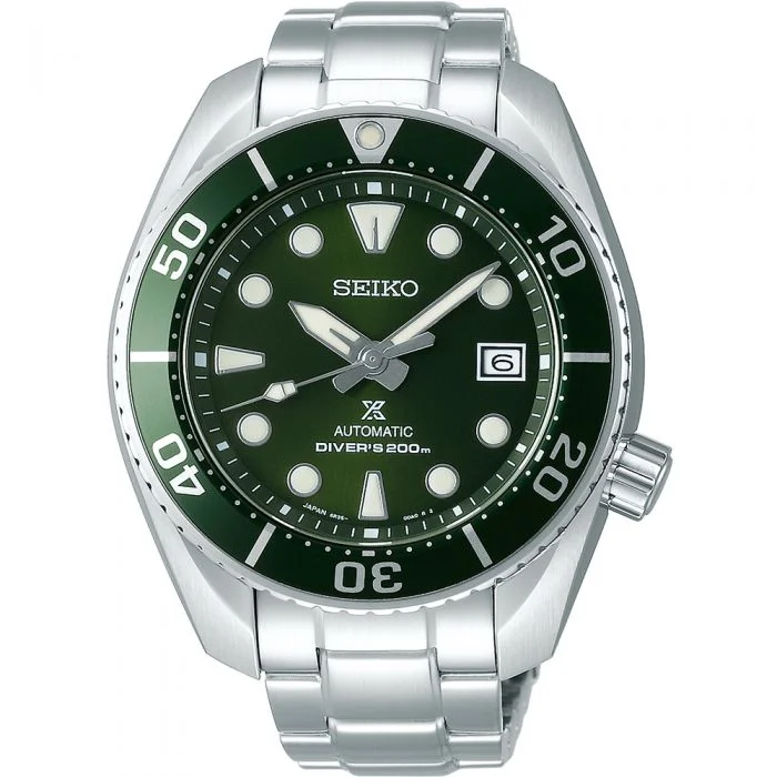 Men's Mechanical Watch Limited Edition-Seiko Prospex Sumo Green SPB103J Automatic Divers