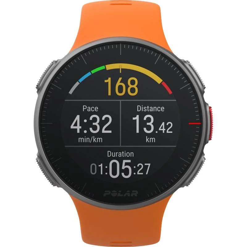 Unisex Handmade Style Watches-Polar 90070738 Vantage V Orange Sport Smartwatch
